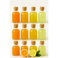 Adet Şeffaf Cam Shot Şişesi Mantar Tıpalı Hediyelik Koku Süs Çok Amaçlı Şişe 50ML