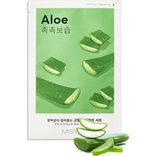 Aloe Vera Özlü Esnek Görünüm Sunan Yoğun Nemlendirici Yaprak Maske