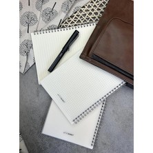 Tanıtım A5 (15X21CM) Boyutunda Şeffaf Kapağa Sahip Yırtılmaz Su Geçirmez Spiralli 60 Yapraklı (Çizgili)