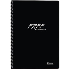 Color A4 Kareli 120 Yp. Pp Kapak Spiralli Free Okul Defteri