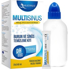 Doganline Store Multiplus Multisinus Burun ve Sinüs Temizleme Kiti Hassas Ciltler İçin 20 Saşe x 240 ml