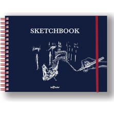 Color Çizim Eskiz Defteri Spiralli 120 Gr. Lacivert