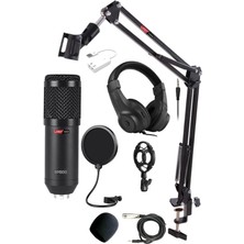 BM800K Mikrofon Seti (Stand Filtre 7.1 Ses Kartı Kulaklık)