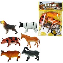 Hayvanları Poşetli 6'lı Hayvan Oyun Seti