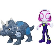 And His Amazing Friends Dino Webs Figürler Ghots-Spider &amp; Rhino Dino