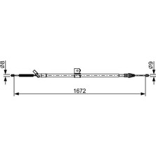 Bosch 1987482630 Arka El Fren Teli 365311KK0A