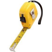 Hengshida Şerit Metre Paslanmaz 5m x 16FT Otomatik Tuşlu Ölçüm Metresi 1410