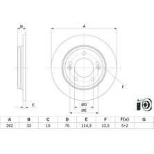 Bosch 0986479G29 Arka Fren Diski 58411G2300 (2 Adet Fiyatıdır)