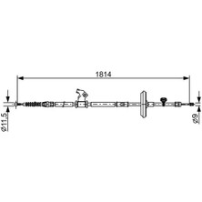 Bosch 1987482502 Arka El Fren Teli Sag 13367628 13409697 522098