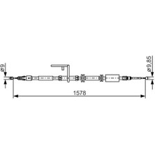 Bosch 1987482314 Arka El Fren Teli LR001032 LR008807 LR014431