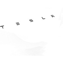 Tesla Model Y ile Uyumlu Bagaj Yazısı (Tesla) Siyah