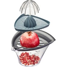 Pearl Shop Nar Çekirdeği Çıkarıcı ve Meyve Sıkacağı, Limon ve Portakal Için Meyve Sıkacağı, Pratik Ölçekleme Dahil, Çok Fonksiyonlu Pres