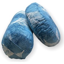 Pearl Shop Kumaş Bolster Minderi &amp; Meditasyon Minderi 2'li Set Yoga Bolster ve Meditasyon Minderi