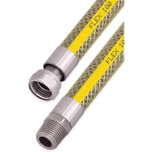 Pearl Shop Ocak Fırın Doğalgaz Bağlantı Fleksi Extra Korumalı Hortum 2 Metre