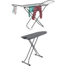 Pearl Shop White Kurutma Askısı Çamaşırlık ve Gigi Dolap Içi Ütü Masası KMU17009-19 - UBS15024