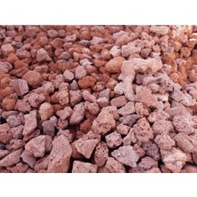 Pearl Shop Pomza 3 kg 2-4 cm Kırmızı Pomza Lav Taşı Volkanik Ponza Taşı