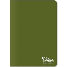 Pearl Shop Colors A4 60 Yaprak Çizgili Defter, Yeşil