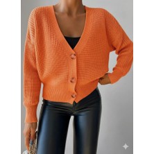 Aisha Elbise Kadın Uzun Kollu Düğme Detay Triko Bluz