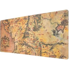 Pearl Shop Erik Yüzüklerin Efendisi Xxl Oyun Fare Altlığı - Kaymaz ve Su Geçirmez Büyük Mouse Pad - Pc Aksesuarı Yazı Masası Altlığı