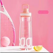 Pearl Shop Home Sızdırmaz Çevirmeli Kapaklı Bpa Içermeyen Polikarbon Su Şişesi, Dayanıklı ve Hafif Mataralar, Spor ve Günlük Kullanım Için Ideal Suluk (Pembe, 850 Ml)