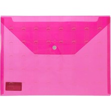 Pearl Shop Desenli Çıtçıtlı Dosya, Kırmızı