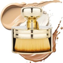 Pearl Shop Profesyonel Geniş Pratik Tutma Saplı Gold Büyük Fondöten Yayma Fırçası