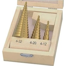 W 3500, Kademeli Sac Delme Seti (3 Parça), Pirinç