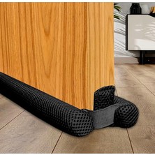 Pearl Shop Çift Taraflı Kapı Altı Izolasyon Süngeri, Kapı Altı Rüzgar Önleyici, Ayarlanabilir, Soğuk Geçirmez, Toz Geçirmez, Eşik Altlığı(Siyah)