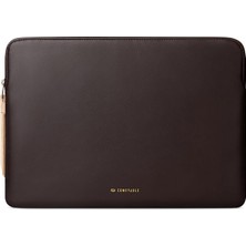 Pearl Shop Ince Koruyucu Dizüstü Bilgisayar Kılıfı 13-13,3 Inç 13 Inç MacBook Pro ve MacBook Air ile Uyumlu, Pu Deri Çanta Su Geçirmez Kapak Dizüstü Bilgisayar Kasası Mac, Çikolata Için