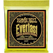 Pearl Shop Ball Everlast Hafif Kaplamalı 80/20 Bronz Akustik Gitar Telleri, Ölçü 11-52