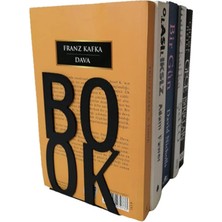 Pearl Shop Dekoratif Book Yazı Tasarımlı Kitap Tutucu Desteği Mat Siyah.(Kitap Ayraçı Hediyeli)