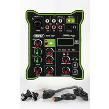 Pearl Shop MDX-100 Stüdyo Kayıt Için Ses Kartlı Mixer +48V Phantom Power ile Stüdyo Mikser