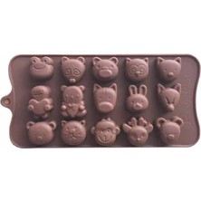 Pearl Shop Silikon Çikolata Kalıbı Karışık Hayvanlı (Sck-21)