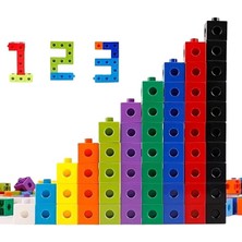 Geçmeli Birim Küpler Matematiğe Ilk Adım Eğitici Birim Küp Snap Cubes Akıl Küpleri 100 Parça
