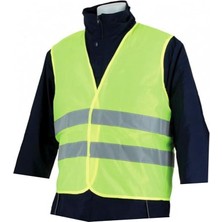 Fosforlu Reflektörlü Ikaz Yeleği Sarı 5 cm Reflektörlü