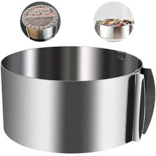 Pearl Shop Home Paslanmaz Çelikten Ayarlanabilir Kek ve Pasta Kalıbı,ayarlanabilir Kek Çemberi,ayarlı Ekmek Kalıbı,pastacılık ve Dekokrasyon Için Çelik Paslanmaz Ayarlı Kek Kalıbı