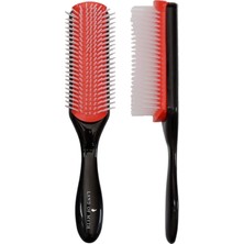 Pearl Shop Of Myth - LOM1211 Styling Brush 9 Sıra Şekillendirme Fırçası Curly Girl Kıvırcık Kız Metodu Fırçası (Siyah)