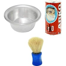 Pearl Shop Tvet Traş Sabunu, Traş Tası, Sakal Traş Fırçası 3 Lü Set
