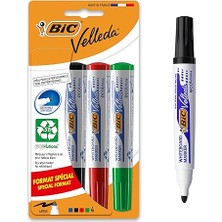 Pearl Shop Velleda 1701 Eco Yuvarlak Uçlu Beyaz Tahta Kalemi 4'lü Blister Karışık Renkler