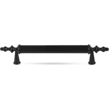 Pearl Shop 10 Adet Polavit Çekmece Mutfak Dolap Kapak Kulpu Kulbu 96 mm Siyah Sert Plastik Kulp