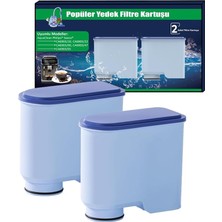 Pearl Shop Su Filtresi Kartuşu Philips Aquaclean CA6903/10, CA6903/22 Için Su Filtresi Kartuşu | Kireç Çözme | Aquaclean Kahve Makineleri Için 2'li Paket Değiştirme