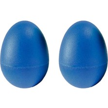 Pearl Shop ORF-MT8BL Örf Aletleri Plastik Mavi Yumurta Marakas Müzikal Titreme 2 Adet (Çift)