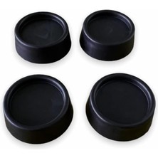 Pearl Shop Çamaşır Makinesi Titreşim Önleyici Mobilya Kaydırmaz Ayak 4 Lü Set Siyah 410