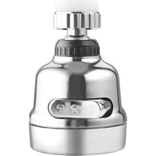 Pearl Shop Krom Fonksiyonlu Tasarruflu Oynar Başlıklı Eviye Musluk Spiral Batarya Ucu