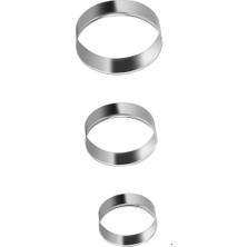 Pearl Shop Çok Amaçlı Kurabiye Kalıpları, 5 Farklı Şekil, 3'lü Set (Yuvarlak Şekilli)