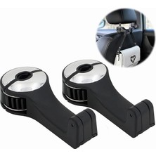 Pearl Shop Araç Için Düzenleyici Kanca, Araç Baş Desteği Kancası, 2 Adet Baş Desteği Kancası, Araba, Çanta, Kanca, Cep Telefonu Tutuculu, Araba Kancası, Araç Askısı, Evrensel Araç Araç Koltuğu Kancası Tutucu