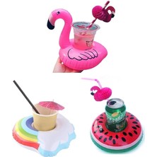 3lü Şişme Havuz Deniz Bardak Tutucu Float Bar Seti