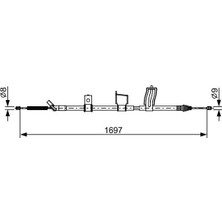 Bosch 1987482628 Arka El Fren Teli Sag 36530JG00A