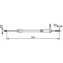 Bosch 1987477847 Arka El Fren Teli Sag A2034200385