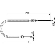 Bosch 1987482410 Arka El Fren Teli 364002234R 8200820595